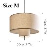 Margin Pendant Light Fabric Lantern Lampshade Livingroom