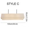 Minimalist Fabric Lampshade, Living Room Bedroom Decor Lighting Long