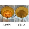 Pyramid Fabric Pendant Light Hanging Chandelier Living Room