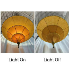 Pyramid Fabric Pendant Light Hanging Chandelier Living Room