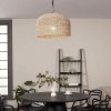 Vintage Hemp Rope Pendant Light For Dining Room