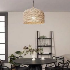 Vintage Hemp Rope Pendant Light For Dining Room