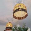 Wicker Rattan Pendant Light, Kitchen Island Lamp Interior Design
