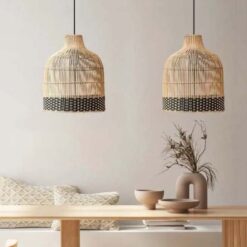 Wicker-rattan-pendant-light-kitchen-island-lamp-interior-designers