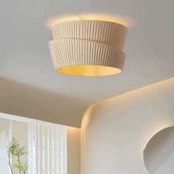 Ceiling Fabric Pendant Lights, Wabi Sabi Fabric Lampshade
