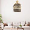 Contemporary Rattan Lamp Shade, Rattan Pendant Light Many Cord Options