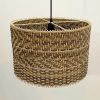 Drum Shade Rattan Light, Rattan Lampshade Kitchen Island Lamp Interior Designer