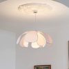 Flower Fabric Pendant Light, Fabric Lampshade Kitchen Diningroom