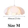 Flower Fabric Pendant Light, Fabric Lampshade Kitchen Diningroom