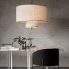 Handmade Fabric Lampshade, Living Dining Room Fabric Lantern