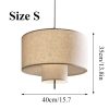 Handmade Fabric Lampshade, Living Dining Room Fabric Lantern