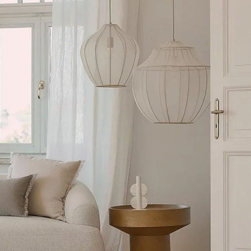 Minimalist Fabric Chandelier Kitchen Living Room Light