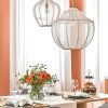 Minimalist Fabric Chandelier Kitchen Living Room Light