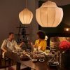 Minimalist Fabric Chandelier Kitchen Living Room Light