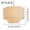 Minimalist Fabric Lampshade, Living Room Bedroom Decor Lighting