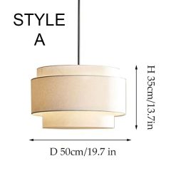 Minimalist Fabric Lampshade, Living Room Bedroom Decor Lighting