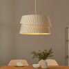 Minimalist Fabric Pendant Lights, Wabi Sabi Fabric Lampshade