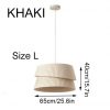 Minimalist Fabric Pendant Lights, Wabi Sabi Fabric Lampshade