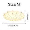 Minimalist Silk E27 Ceiling Lamp Wabi Sabi Chandelier
