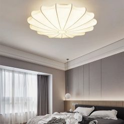 Minimalist Silk E27 Ceiling Lamp Wabi Sabi Chandelier