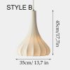 Minimalist Silk Pendant Lights, Fabric Lampshade