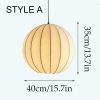 Minimalist Silk Pendant Lights, Fabric Lampshade