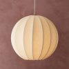 Minimalist Silk Pendant Lights, Fabric Lampshade