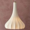 Minimalist Silk Pendant Lights, Fabric Lampshade