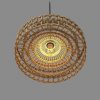Minimalist Vintage Rattan Lampshade, Rattan Pendant Light