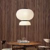 Modern Silk Fabric Lighting, Paper Pendant Light, Living Room Lamp