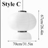 Modern Silk Fabric Lighting, Paper Pendant Light, Living Room Lamp