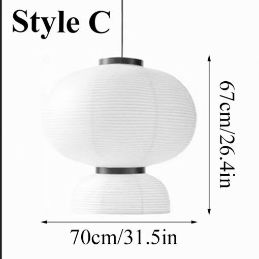 Modern Silk Fabric Lighting, Paper Pendant Light, Living Room Lamp