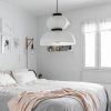 Modern Silk Fabric Lighting, Paper Pendant Light, Living Room Lamp