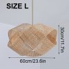 Natural Style Bamboo Rattan Lamp, Livingroom Kitchen Lighting