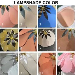 Nordic Fabric Pendant Lights, Flower Lamp Shade