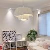 Nordic Minimalist Fabric Pendant Lights Living Dining Room Bedroom