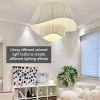 Nordic Minimalist Fabric Pendant Lights Living Dining Room Bedroom