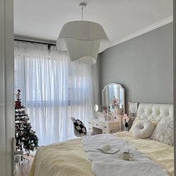 Nordic Minimalist Fabric Pendant Lights Living Dining Room Bedroom