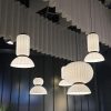 Nordic Minimalist Silk Lampshade Wabi Sabi Chandelier