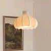 Nordic Minimalist Silk Pendant Lights Wabi Sabi Living Room Bedroom Light