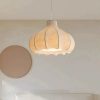 Nordic Minimalist Silk Pendant Lights Wabi Sabi Living Room Bedroom Light