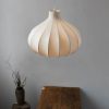 Nordic Minimalist Silk Pendant Lights Wabi Sabi Living Room Bedroom Light