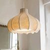 Nordic Minimalist Silk Pendant Lights Wabi Sabi Living Room Bedroom Light