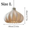 Nordic Minimalist Silk Pendant Lights Wabi Sabi Living Room Bedroom Light
