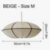 Nordic Vintage Cloth Pendant Light, Fabric Lantern Lampshade
