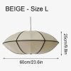 Nordic Vintage Cloth Pendant Light, Fabric Lantern Lampshade