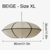 Nordic Vintage Cloth Pendant Light, Fabric Lantern Lampshade