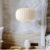 Nordic Wabi Sabi Light, Silk Fabric Pendant Lights Kitchen Light