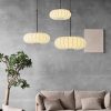 Nordic Wabi Sabi Silk Chandelier Restaurant Bar Bedroom Bedside Lamp