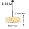 Nordic Wabi Sabi Silk Chandelier Restaurant Bar Bedroom Bedside Lamp